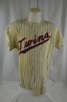 Ted Uhlaender 1966 Minnesota Twins Professional Model Flannel Jersey w/Heavy Use