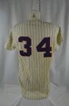 Ted Uhlaender 1966 Minnesota Twins Professional Model Flannel Jersey w/Heavy Use