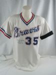 Phil Niekro 1983-84 Atlanta Braves Professional Model Jersey w/Heavy Use