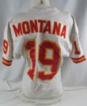 Joe Montana 1993 Kansas City Chiefs Professional Model Jersey w/Heavy Use