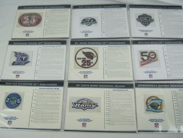Lot Detail - Official NFL Anniversary Willabee & Ward Patch