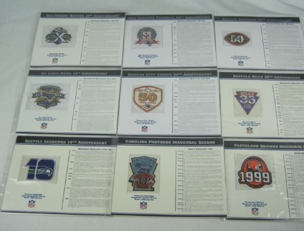 Lot Detail - Official NFL Anniversary Willabee & Ward Patch