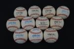 MLB Pitchers Collection of 11 Autographed Baseballs