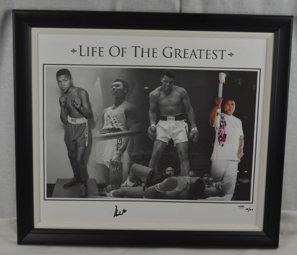 Muhammad Ali Autographed Limited Edition Framed Canvas 