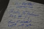 WWII P-38 Black & White 24x36 Photo w/8 Signatures 
