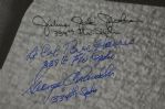 WWII P-38 Black & White 24x36 Photo w/8 Signatures 
