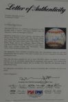 Hall of Fame Autographed Baseball w/28 Signatures