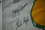 Masters Autographed & Framed Golf Pin Flag w/10 Signatures