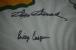 Masters Autographed & Framed Golf Pin Flag w/10 Signatures