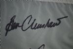 Masters Autographed & Framed Golf Pin Flag w/10 Signatures