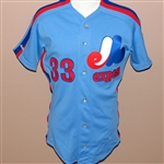 Larry Walker 1991 Montreal Expos Professional Model Jersey 