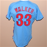 Larry Walker 1991 Montreal Expos Professional Model Jersey 