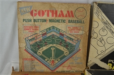 Vintage 1950's Collection of 4 Push Button Baseball Games 