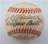 Babe Ruth Single Signed Baseball w/Bold Sweet Spot Signature
