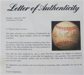 Babe Ruth Single Signed Baseball w/Bold Sweet Spot Signature