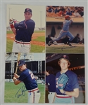 Collection of 4 Minnesota Twins 1980's Autographed Photos