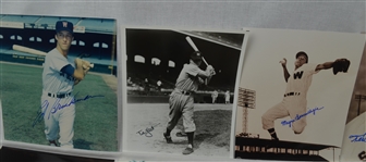 Collection of 16 Washington Senators Autographed Photos