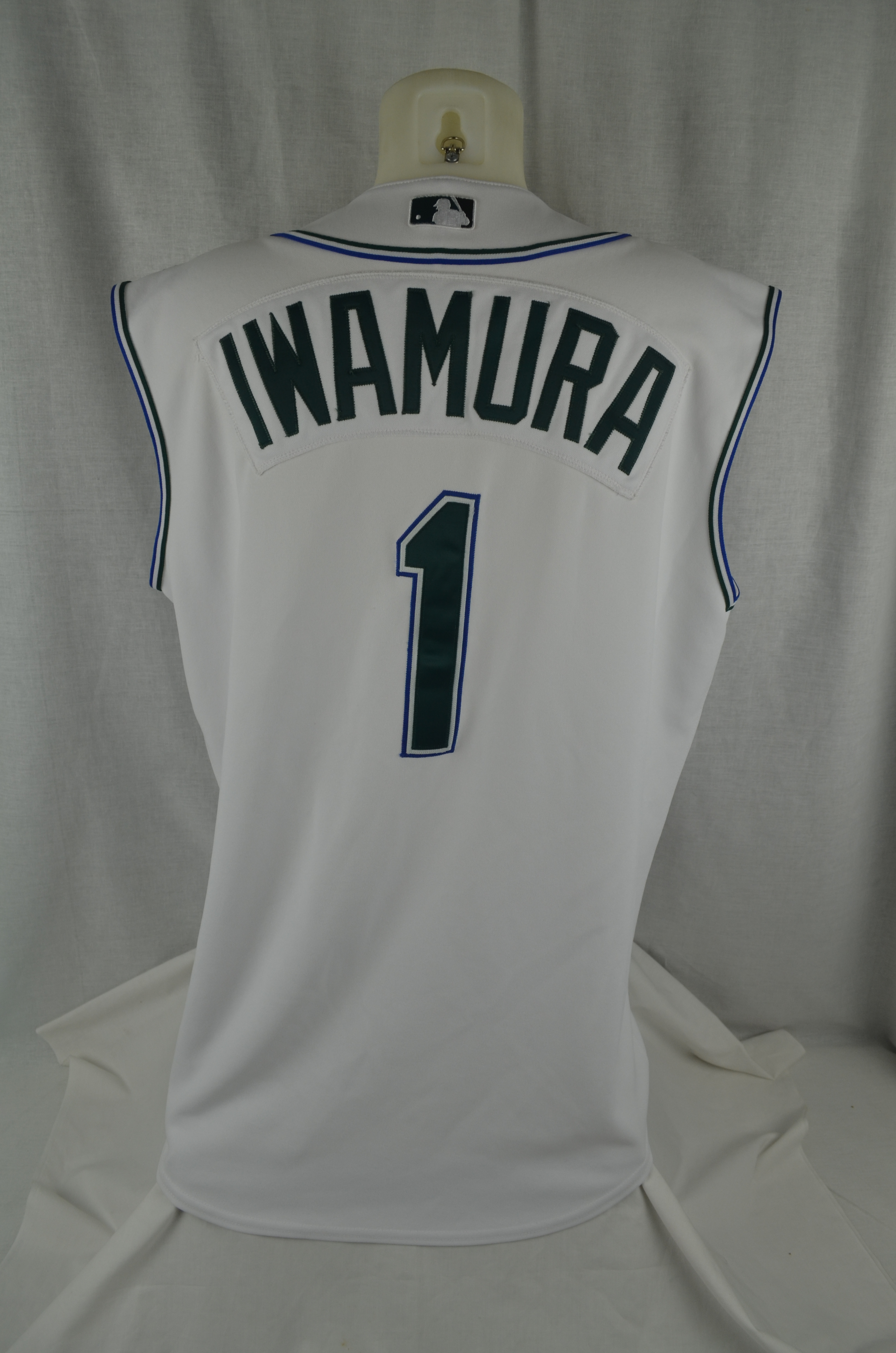 Lot Detail - Akinori Iwamura 2007 Tampa Bay Devil Rays White Home  Professional Model Jersey Vest w/Light Use