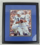 Johnny Unitas Autographed & Framed Photo