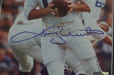 Johnny Unitas Autographed & Framed Photo