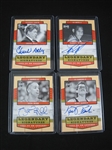 NBA Collection of 10 Autographed Insert Cards w/George Mikan
