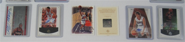 NBA Collection of 30 Autographed Insert Cards w/Allen Iverson 