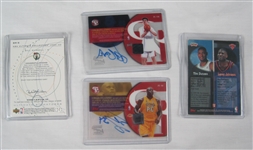 NBA Collection of 4 Autographed Insert Cards w/Bill Russell