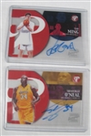 NBA Collection of 4 Autographed Insert Cards w/Bill Russell