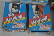Lot of 7 Boxes of Unopened Baseball & Hockey Cards 