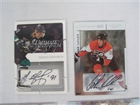 Collection of 9 Autographed Hockey Insert Cards