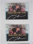 Collection of 9 Autographed Hockey Insert Cards