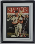 Ted Williams Autographed Framed Sports Illustrated Magazine UDA