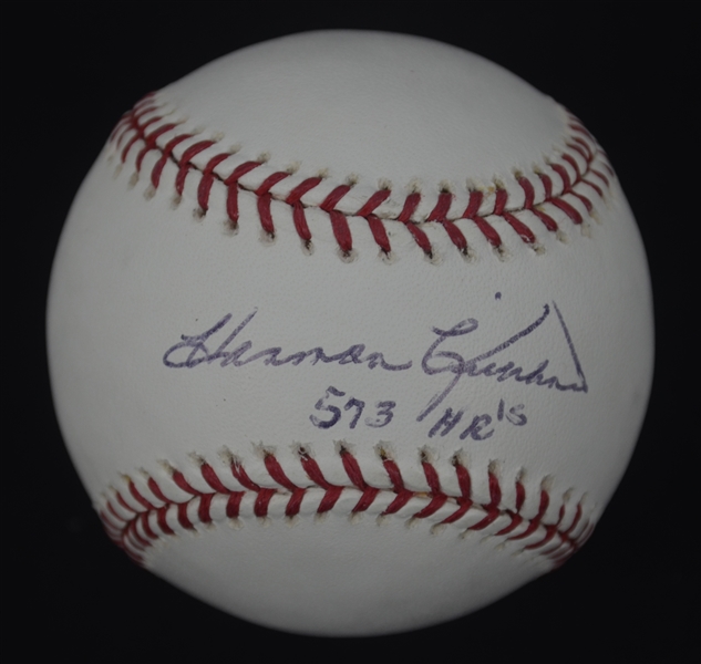 Harmon Killebrew 573 HRs Autographed Baseball