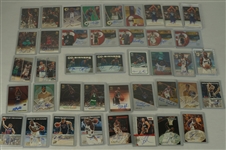 Collection of 41 Topps Certified Autographed NBA Basketball Cards