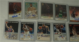 Collection of 41 Topps Certified Autographed NBA Basketball Cards