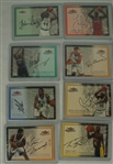 Collection of 17 Fleer NBA Autographed Cards