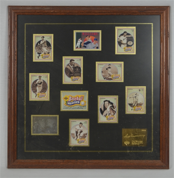 Ted Williams Upper Deck Heroes Limited Edition Signed Framed Display UDA