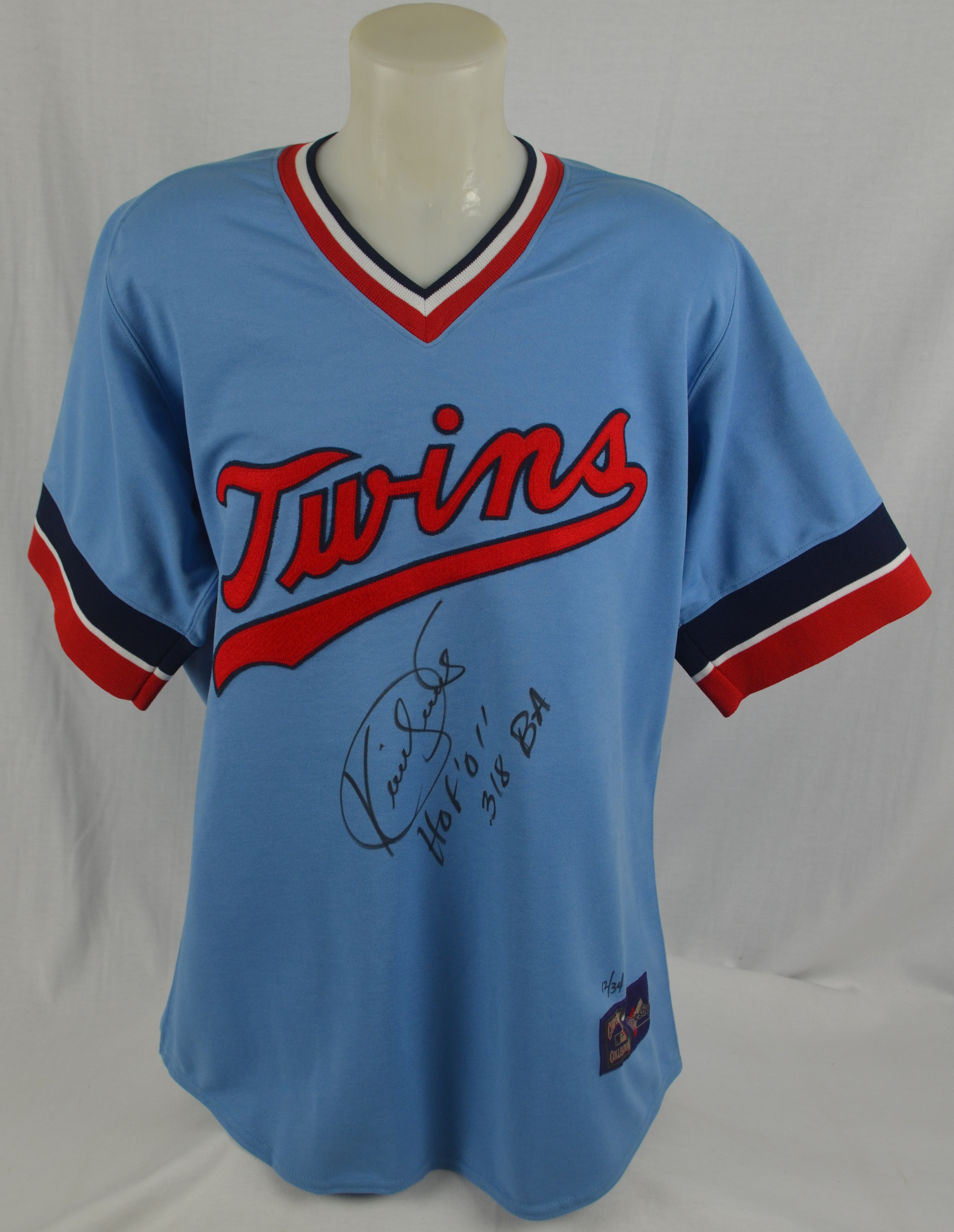 kirby puckett autographed jersey