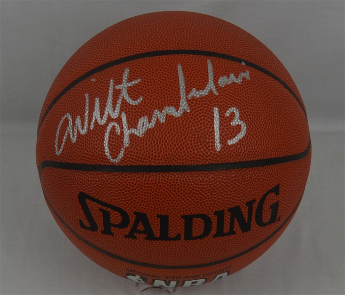 Wilt Chamberlain Autographed NBA Basketball