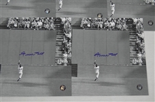 Willie Mays Lot of 5 Autographed 8x10 The Catch Photos