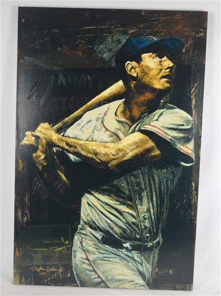 Ted Williams Stephen Holland Limited Edition Lithograph #62/99 RARE