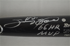 Sammy Sosa Autographed & Inscribed 66 HR MVP Bat