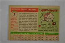 Ted Williams 1955 Topps #2 Baseball Card