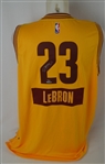 LeBron James Autographed 2014 Cleveland Cavaliers LE Christmas Jersey UDA 