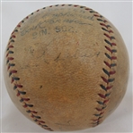Babe Ruth & Lou Gehrig Dual Signed Baseball 