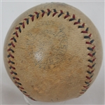 Babe Ruth & Lou Gehrig Dual Signed Baseball 