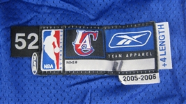 Zeljko Rebraca 2005-06 LA Clippers Professional Model Uniform w/Medium Use 