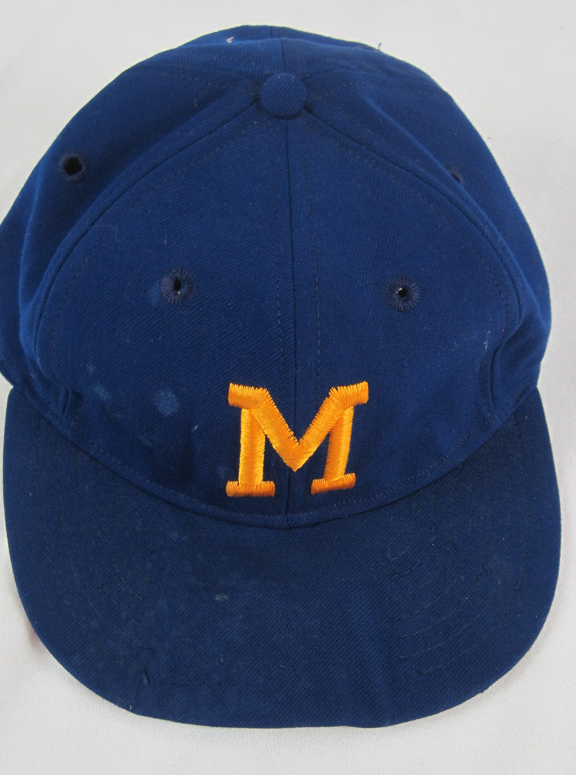Lot Detail - Hank Aaron 1975-76 Milwaukee Brewers Professional Model Hat  w/Heavy Use