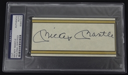 Mickey Mantle Autographed Cut Signature PSA/DNA