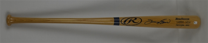 Sammy Sosa Chicago Cubs Autographed Bat
